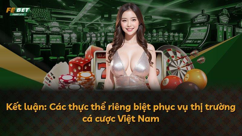 Kết luận: Các thực thể riêng biệt phục vụ thị trường cá cược Việt Nam